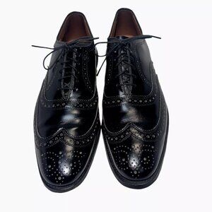 Allen Edmonds McAllister Wingtip Oxford Black Leather Shoes USA 10.5 A Classic